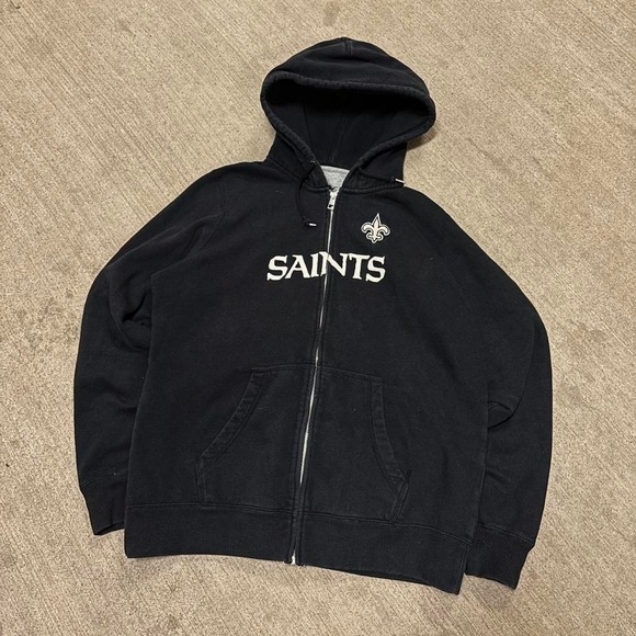 Nike Other - Vintage style new Orleans saints full zip hoodie nike football size xl